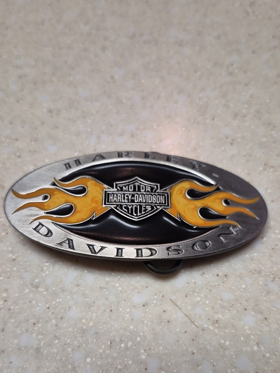 Harley-Davidson Other - Harley-Davidson 1998 Vintage Belt Buckle 3D Fire Flame Eagle Rare Collectible